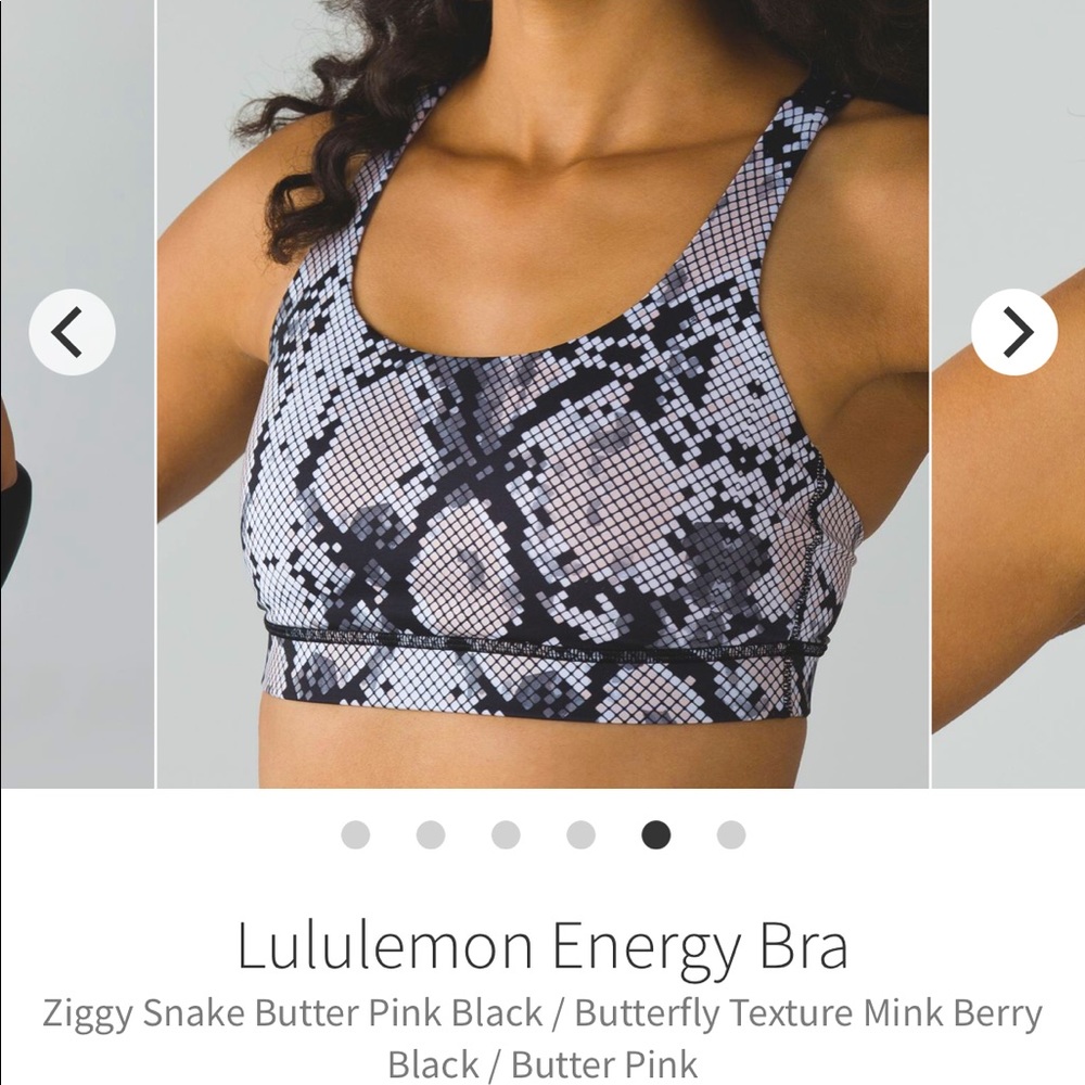 Lululemon Energy Bra Sz6